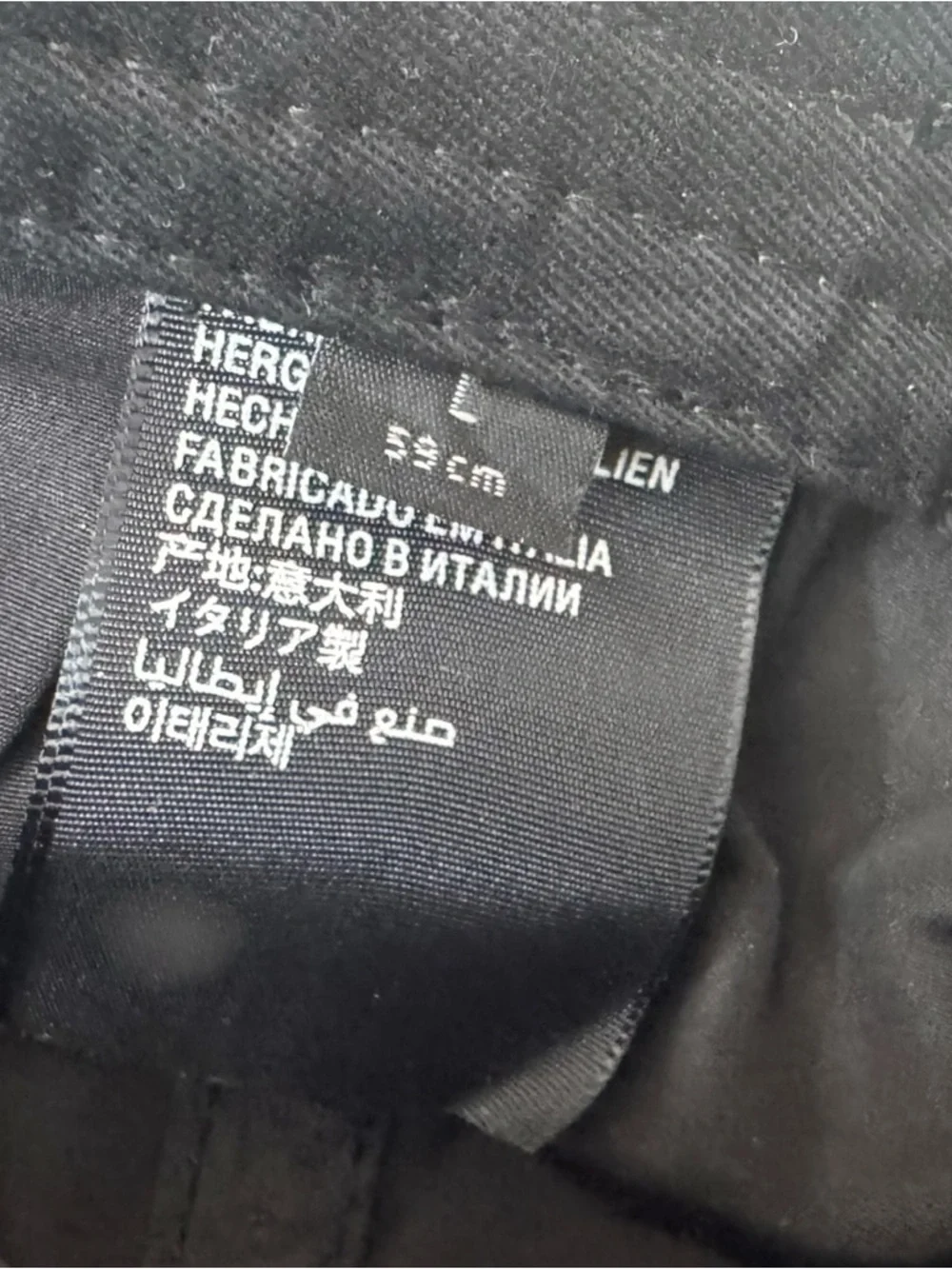 Balenciaga Racing Embroidered Logo Gray Stripe Baseball Cap Hat Black Size L - Picture 8 of 8